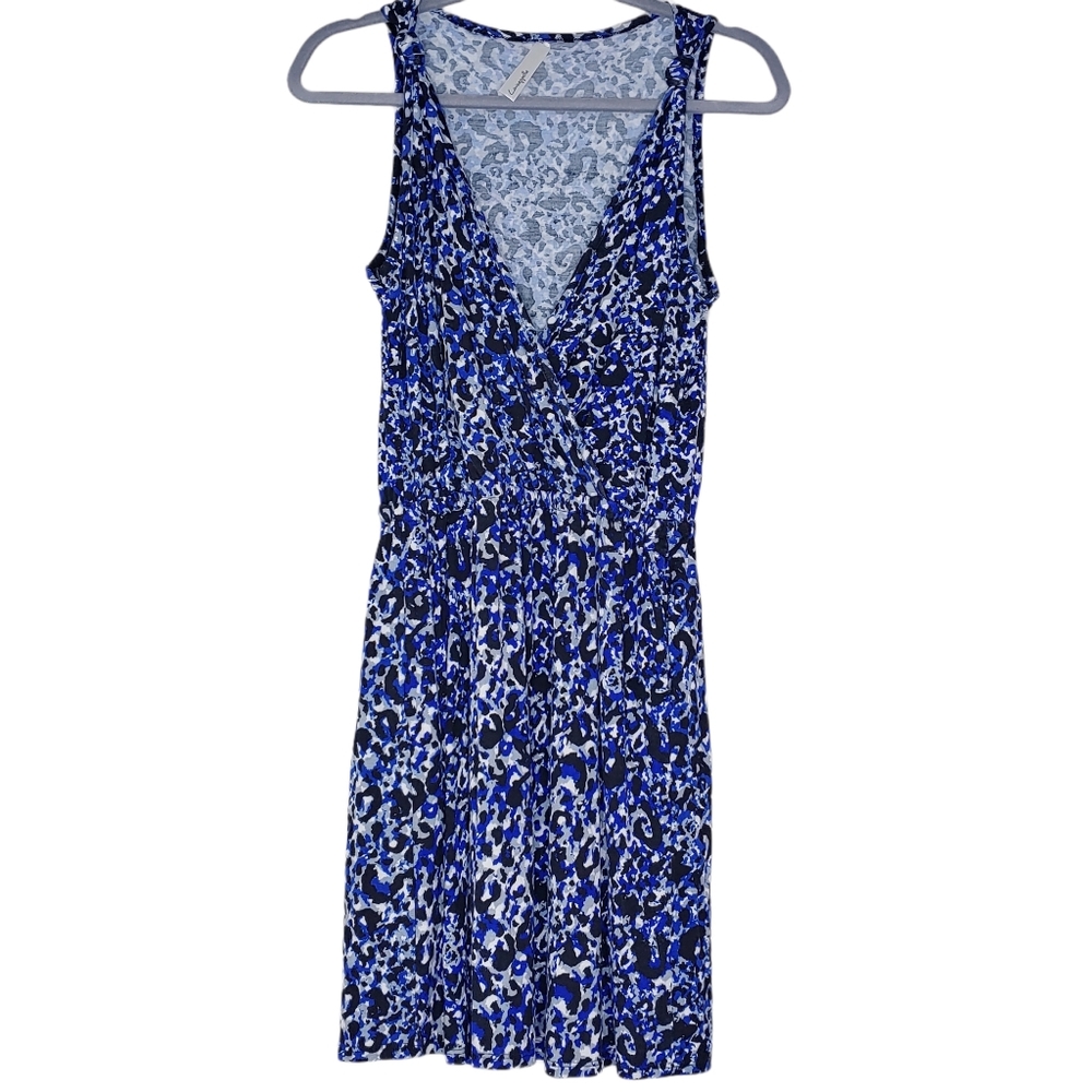 Love Appella Blue Mixed Print Jersey‎ Dress SM vacation outfit swimsuit coverup